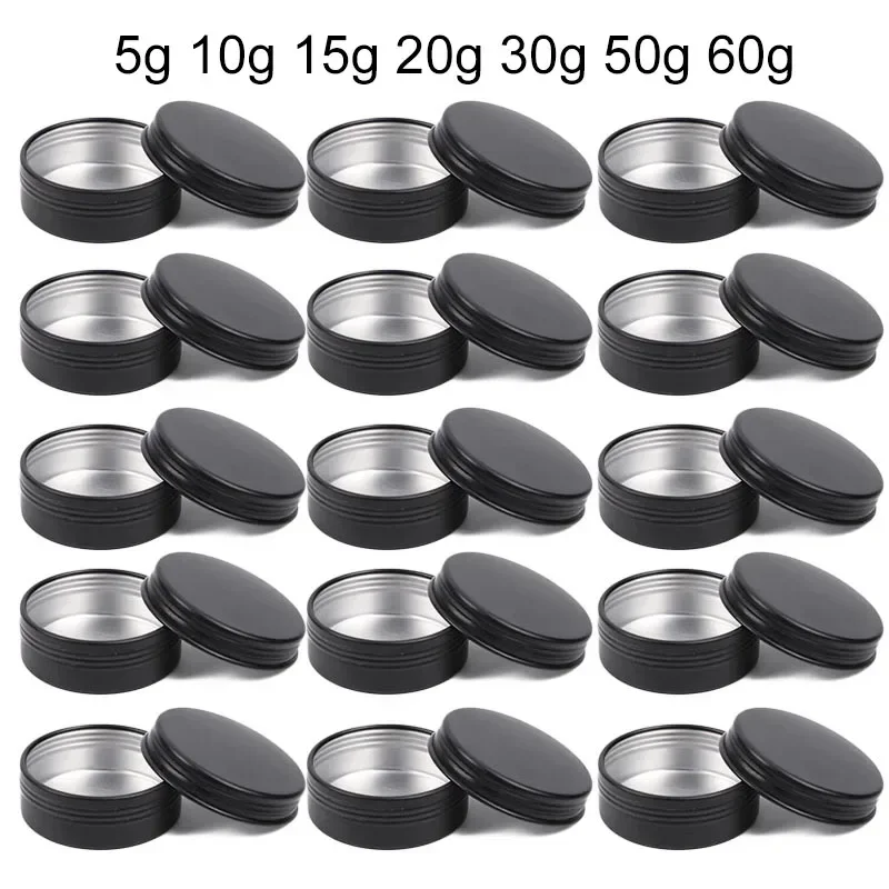 Black Tin Candle - 50Pcs Black Empty Candle Jars with