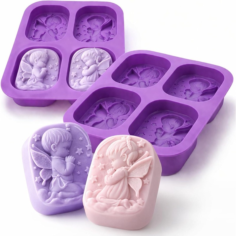 Candle Supplies To Make Candles - Angel Silicone Mold For Soap Making