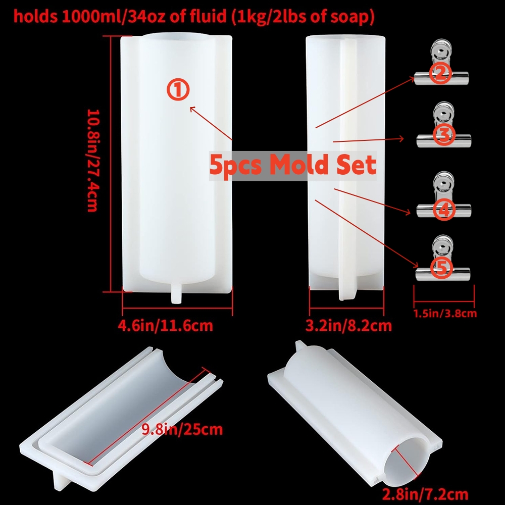 Big Cylinder Tube Soap Mold wi - Candle Supplies To Make Candles 评论和价格