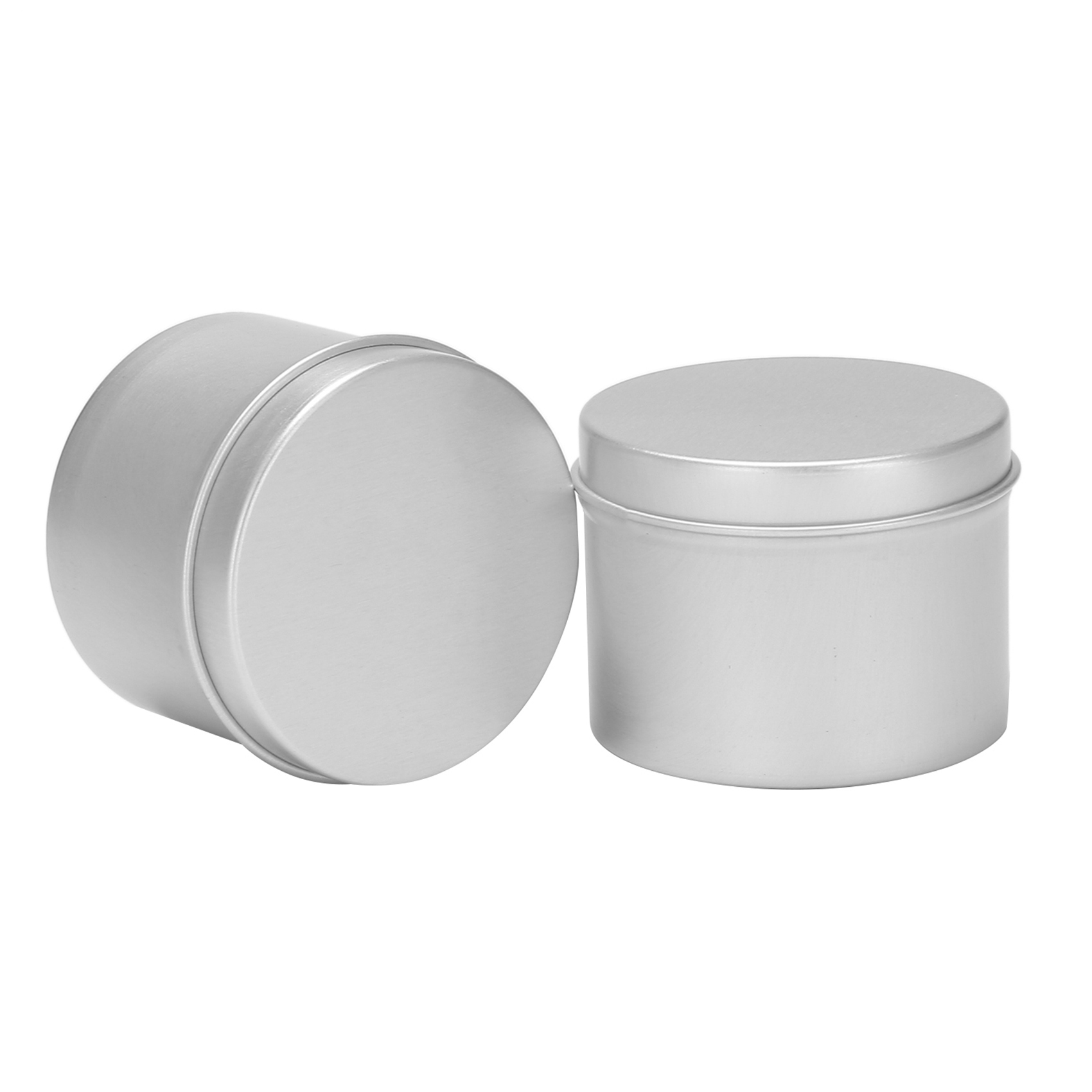 48 Pack Round Metal Tins Box C - Black Tin Candle 评论和价格