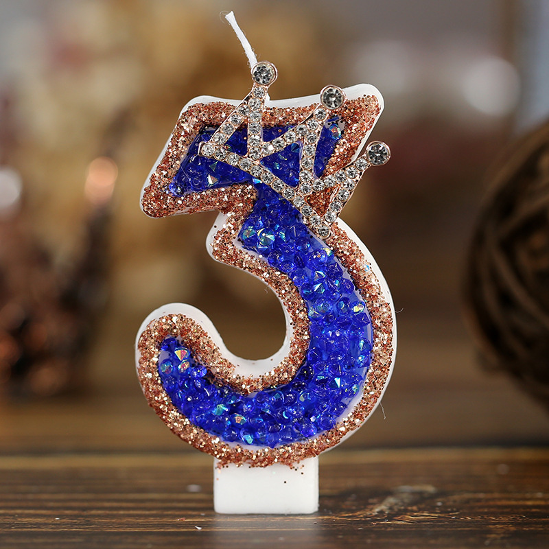 Blue Birthday Numbers Candles  - Candle Supplies Luxury 评论和价格