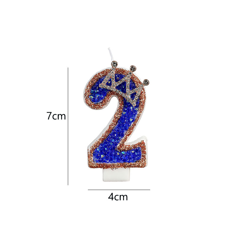 Blue Birthday Numbers Candles  - Candle Supplies Luxury 评论和价格