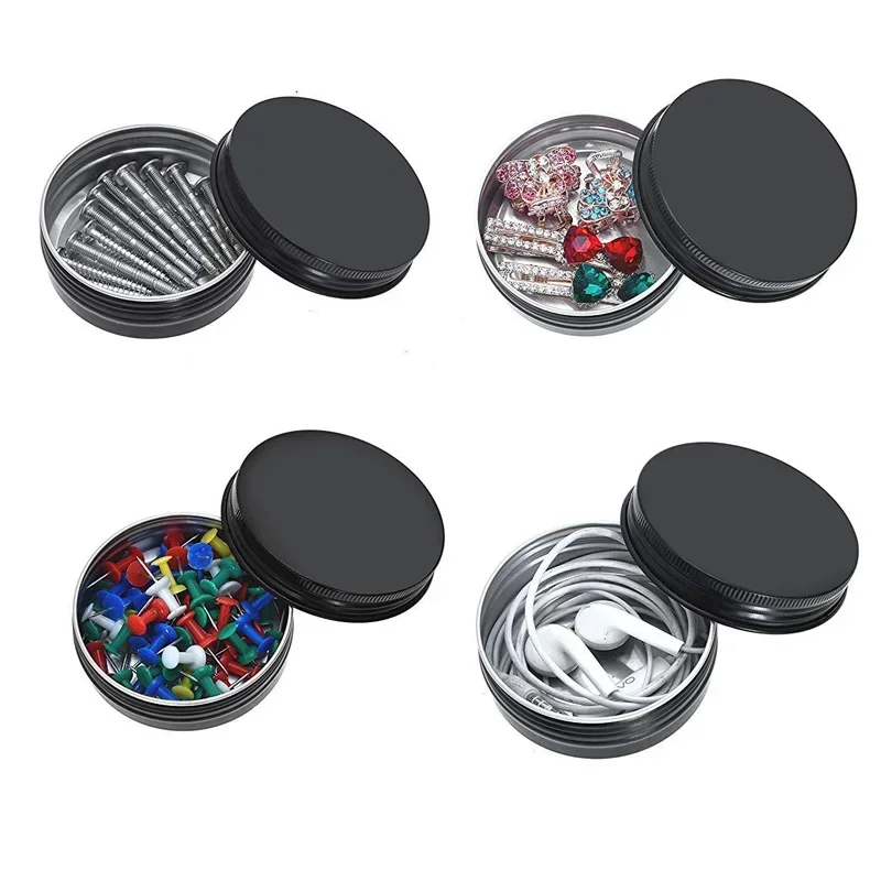 50Pcs Black Empty Candle Jars  - Black Tin Candle 评论和价格
