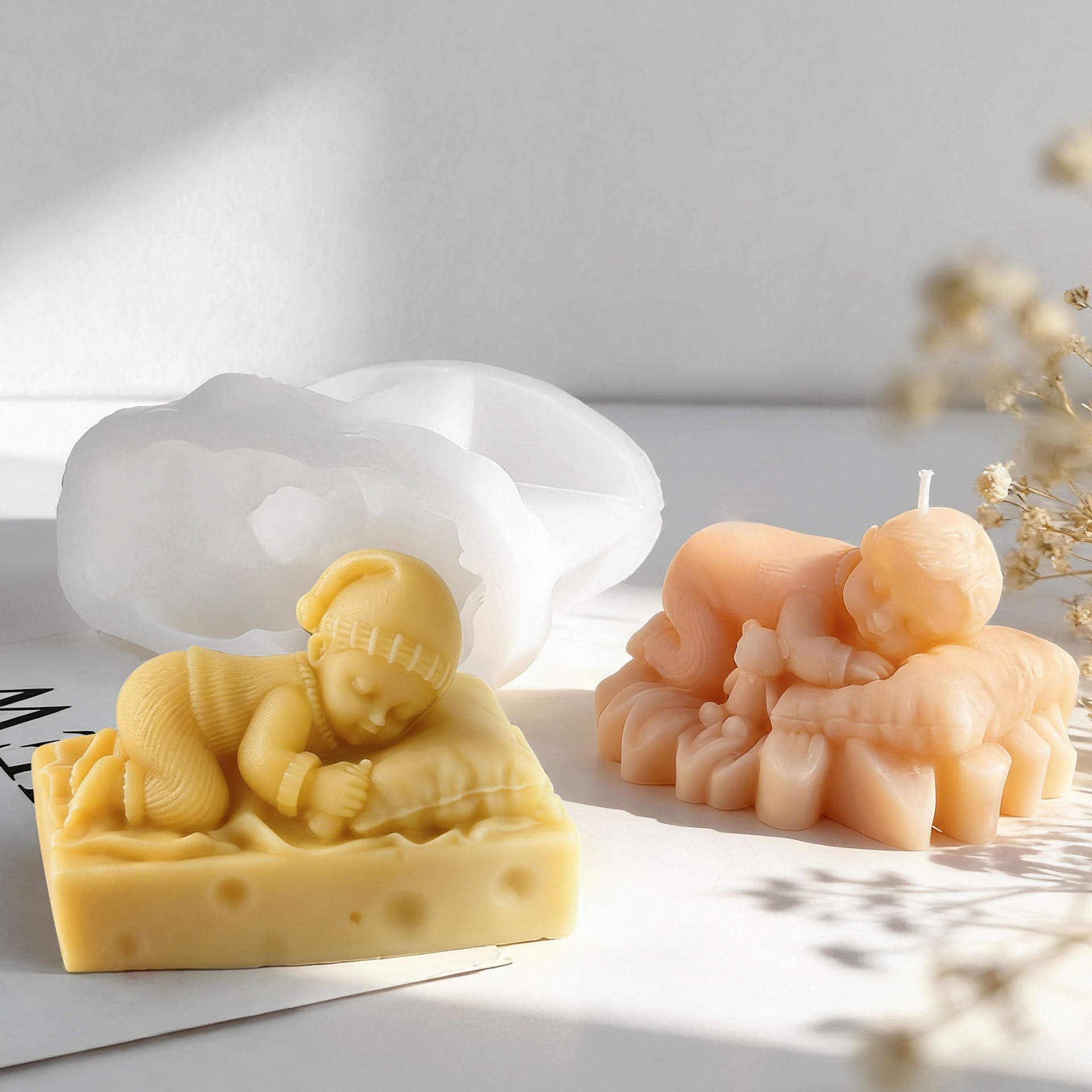 DIY Sleeping Baby Silicone Can - Candle Supplies Tins 评论和价格