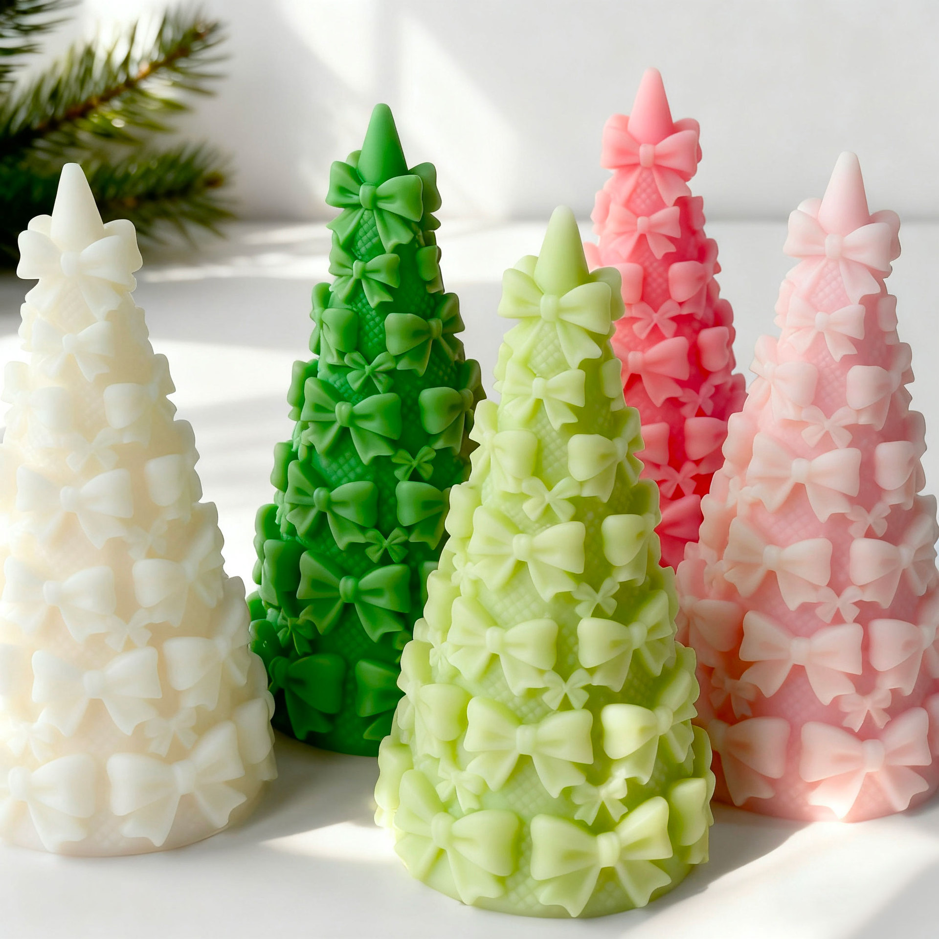 3D Bow Tie Christmas Tree Gift - Candle Supplies Tins 评论和价格