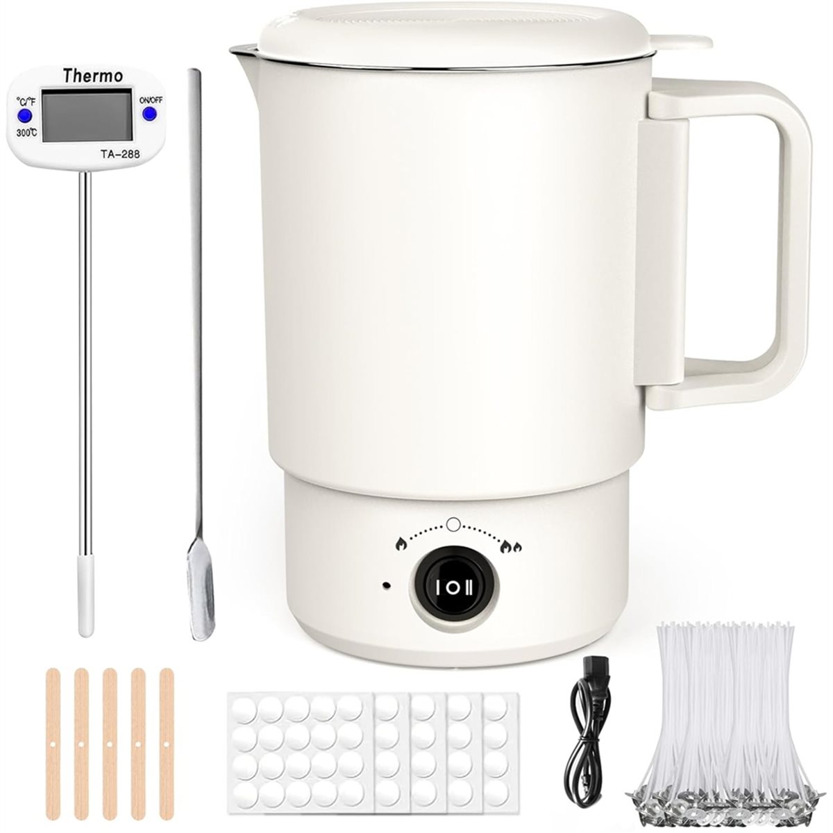 Electric Wax Melting Pot Kit w - Candle Supplies Uk 评论和价格