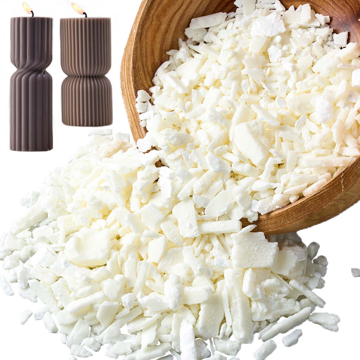 1 Pounds Pure White Soy Wax Fo - Candle Supplies To Make Candles 评论和价格