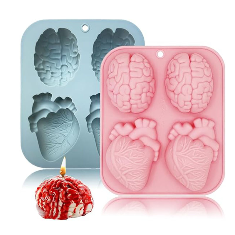 Human Brain And Heart Silicone - Candle Supplies To Make Candles 评论和价格