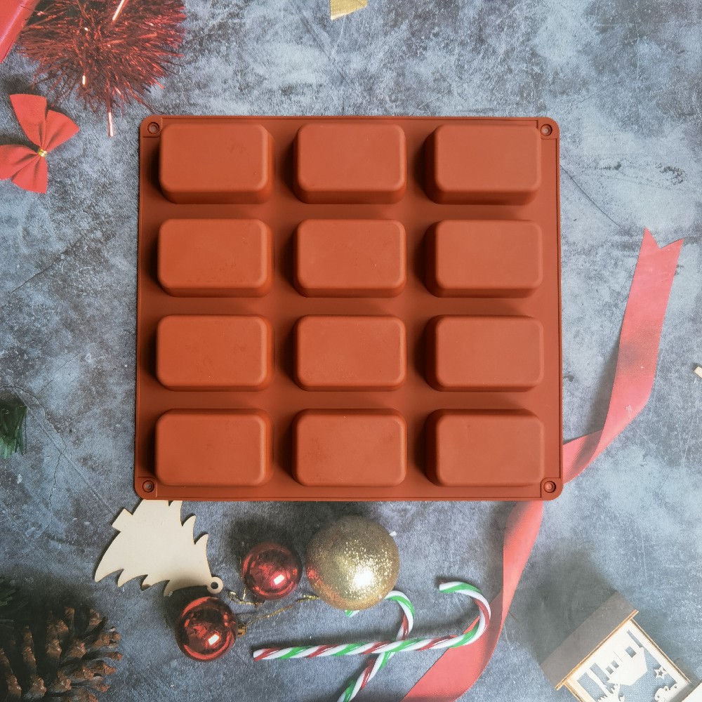 12 Cavity Square Silicone Soap - Candle Supplies Tins 评论和价格