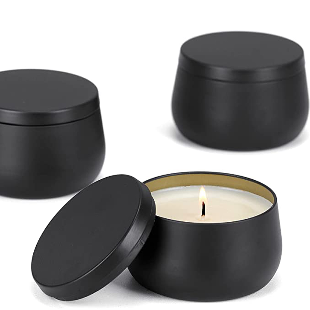 12pcs 8oz White Black Gold Met - Black Tin Candle 评论和价格