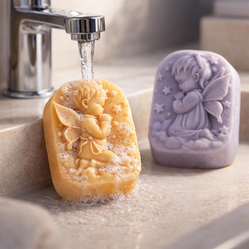 Angel Silicone Mold For Soap M - Candle Supplies To Make Candles 评论和价格