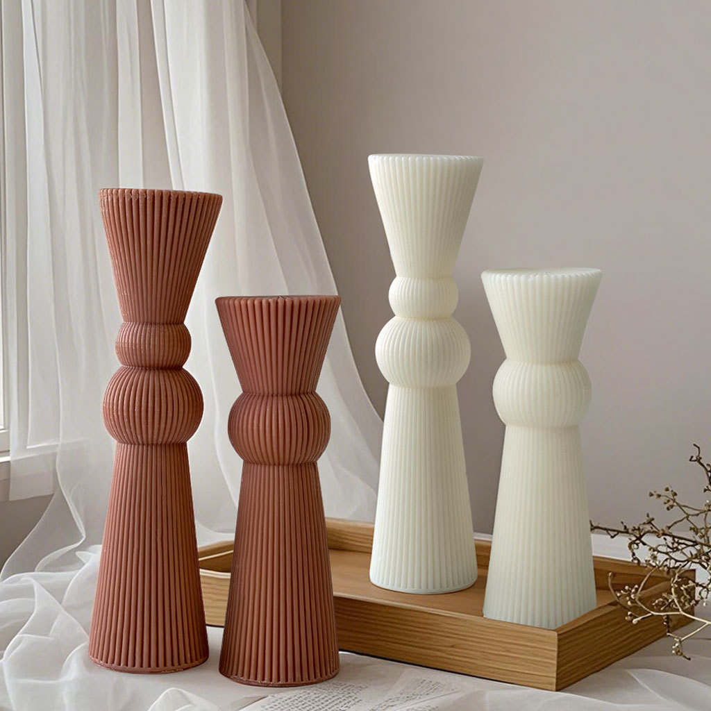 DIY Long Rod Striped Pillar Ca - Candle Supplies Tins 评论和价格