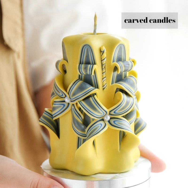1KG Carved Scented Candle Raw  - Candle Supplies To Make Candles 评论和价格