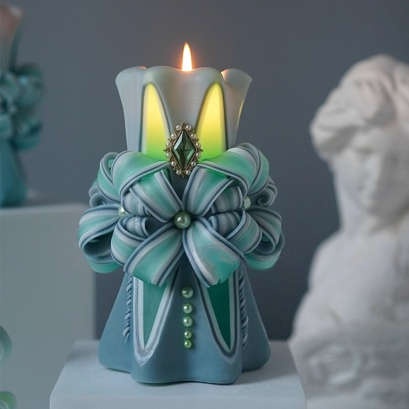 1KG Carved Scented Candle Raw  - Candle Supplies To Make Candles 评论和价格