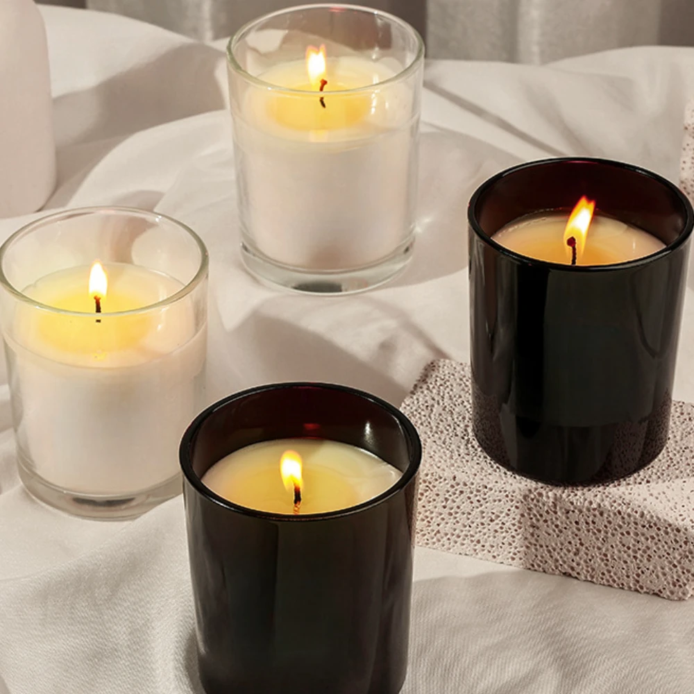 Luxury Glass Candle Jar Black  - Candle Supplies Luxury 评论和价格